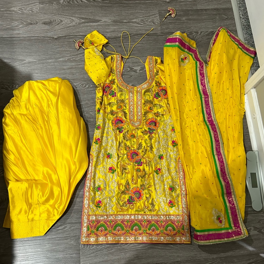 HEAVY YELLOW SALWAR SUIT